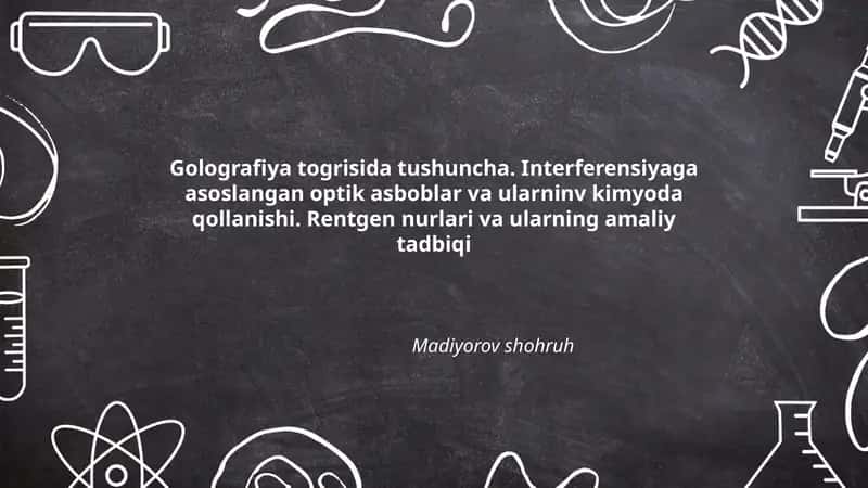 Golografiya togrisida tushuncha