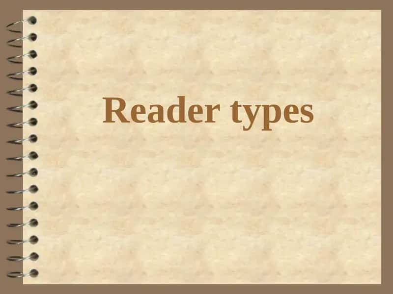 Reader types
