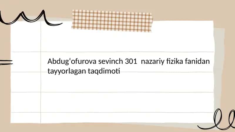 To'lqin funksiyaning statistik talqini va ehtimolyot