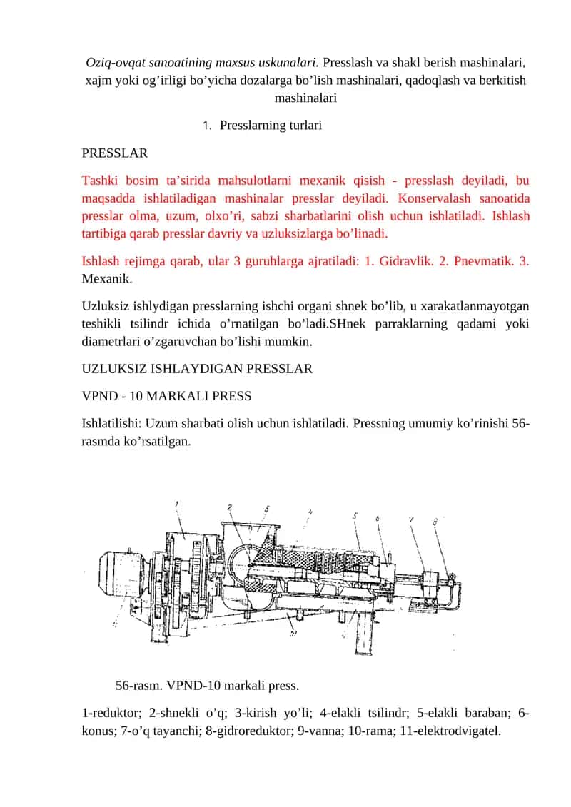 VPND - 10 MARKALI PRESS