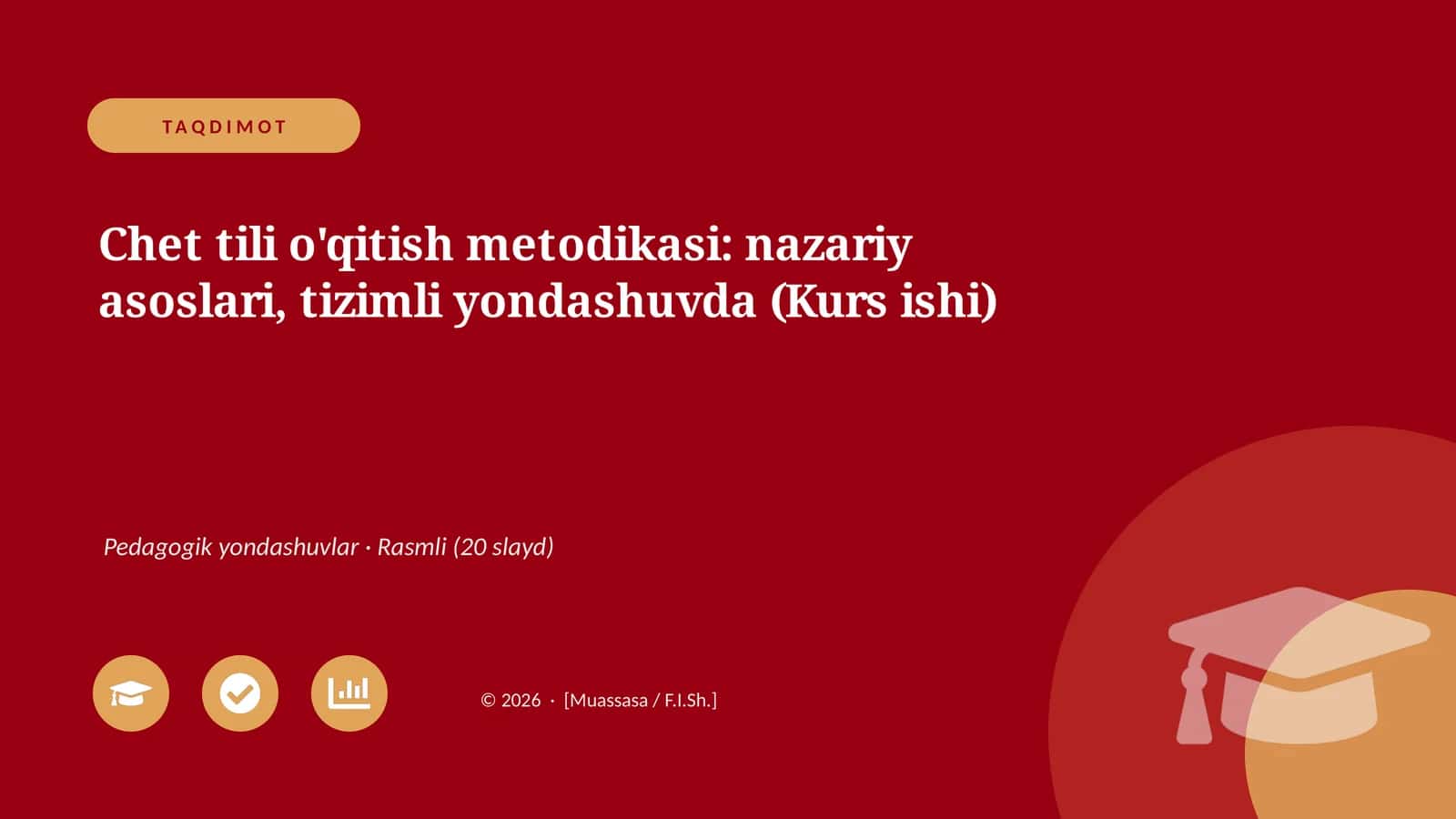 Chet tili o'qitish metodikasi: nazariy asoslari, tizimli yondashuvda (Kurs ishi)