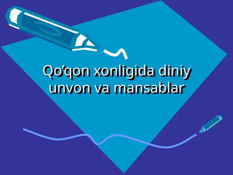 Qo’qon xonligida diniy unvon va mansablar