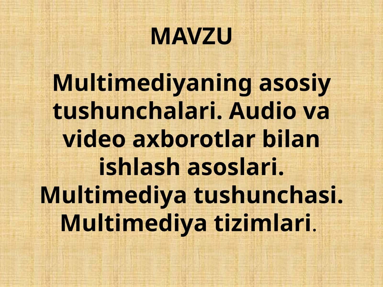 Multimedia protsessorlar