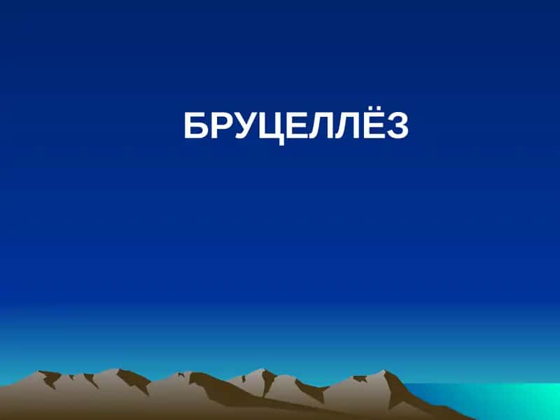 Брцеллёз