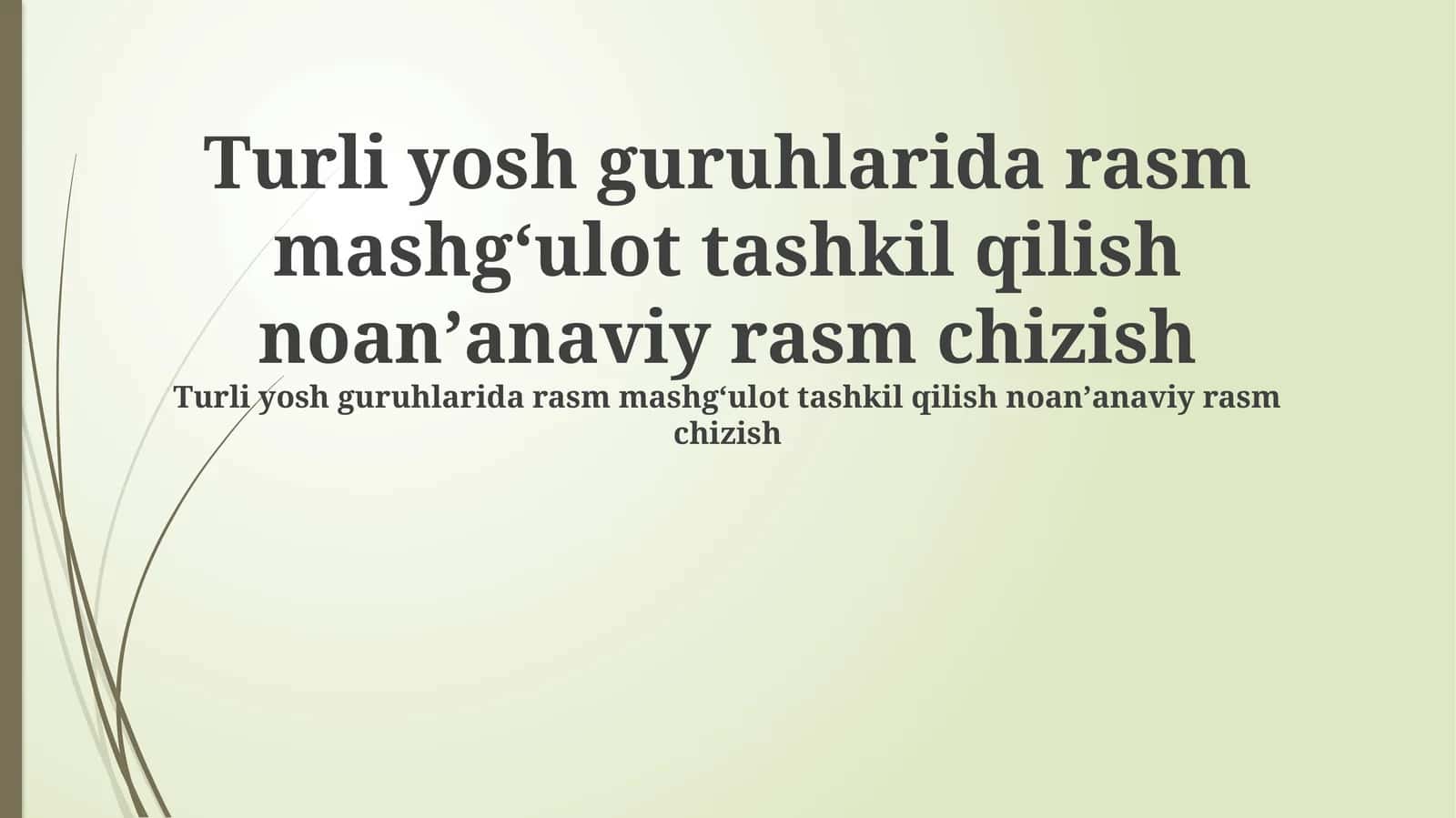 Ko'mir bilan chizish