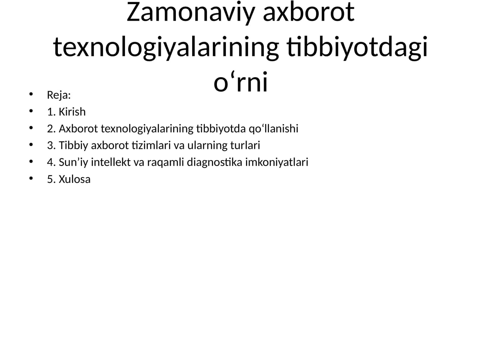 Axborot texnologiyalari haqida