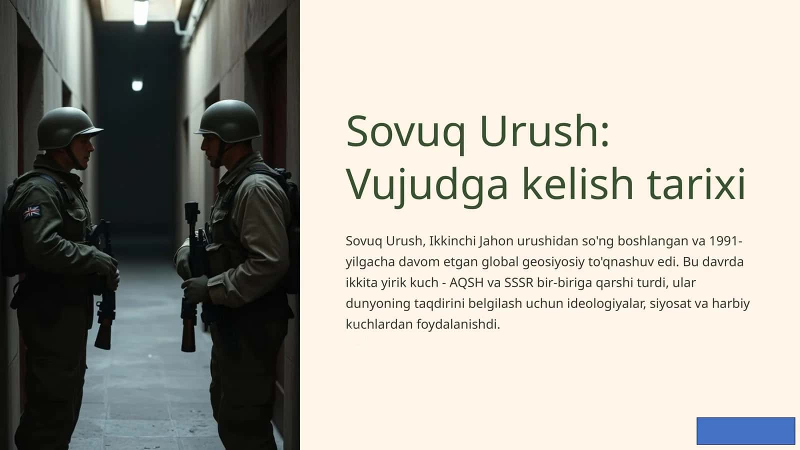 Sovuq Urush: Vujudga kelish tarixi