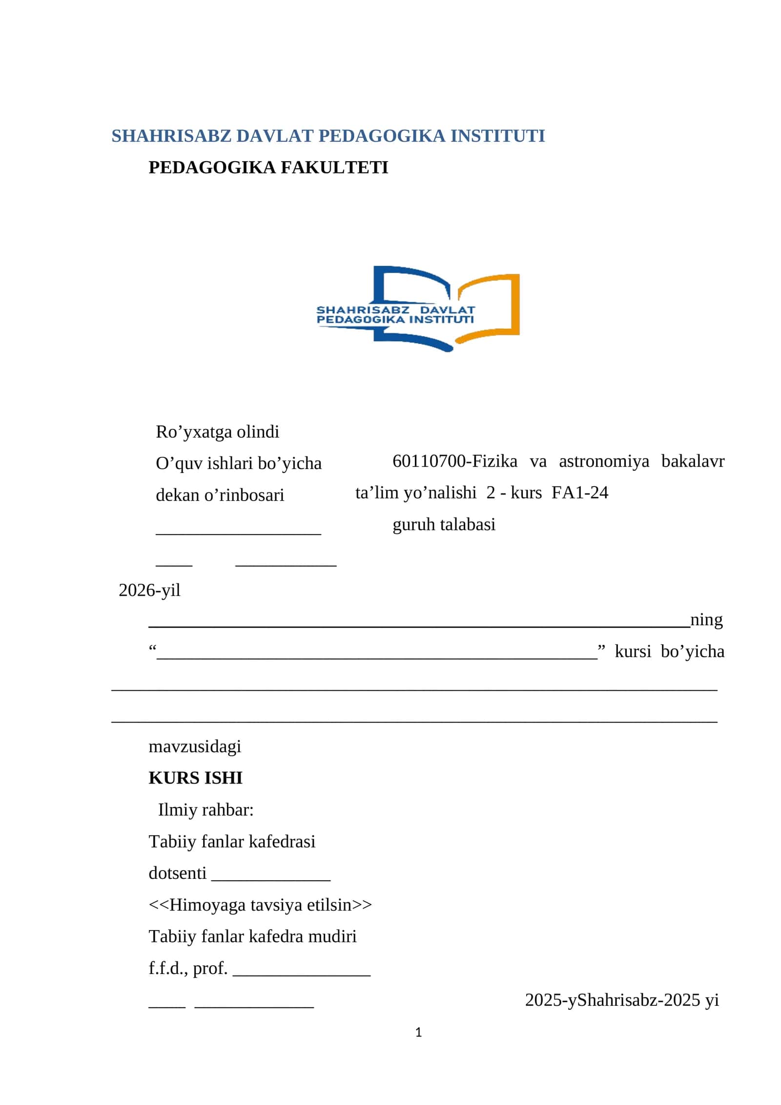OPTIK SISTEMALAR VA ULARDAGI TASVIR NUQSONLARI mavzusida tayyor kurs ish sifatli