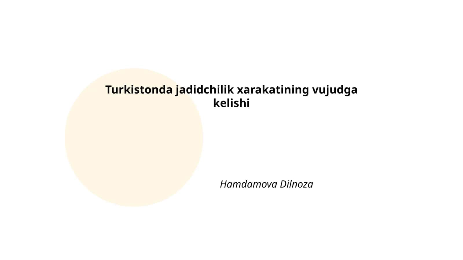 Jadidchilik harakatining asosiy maqsadlari