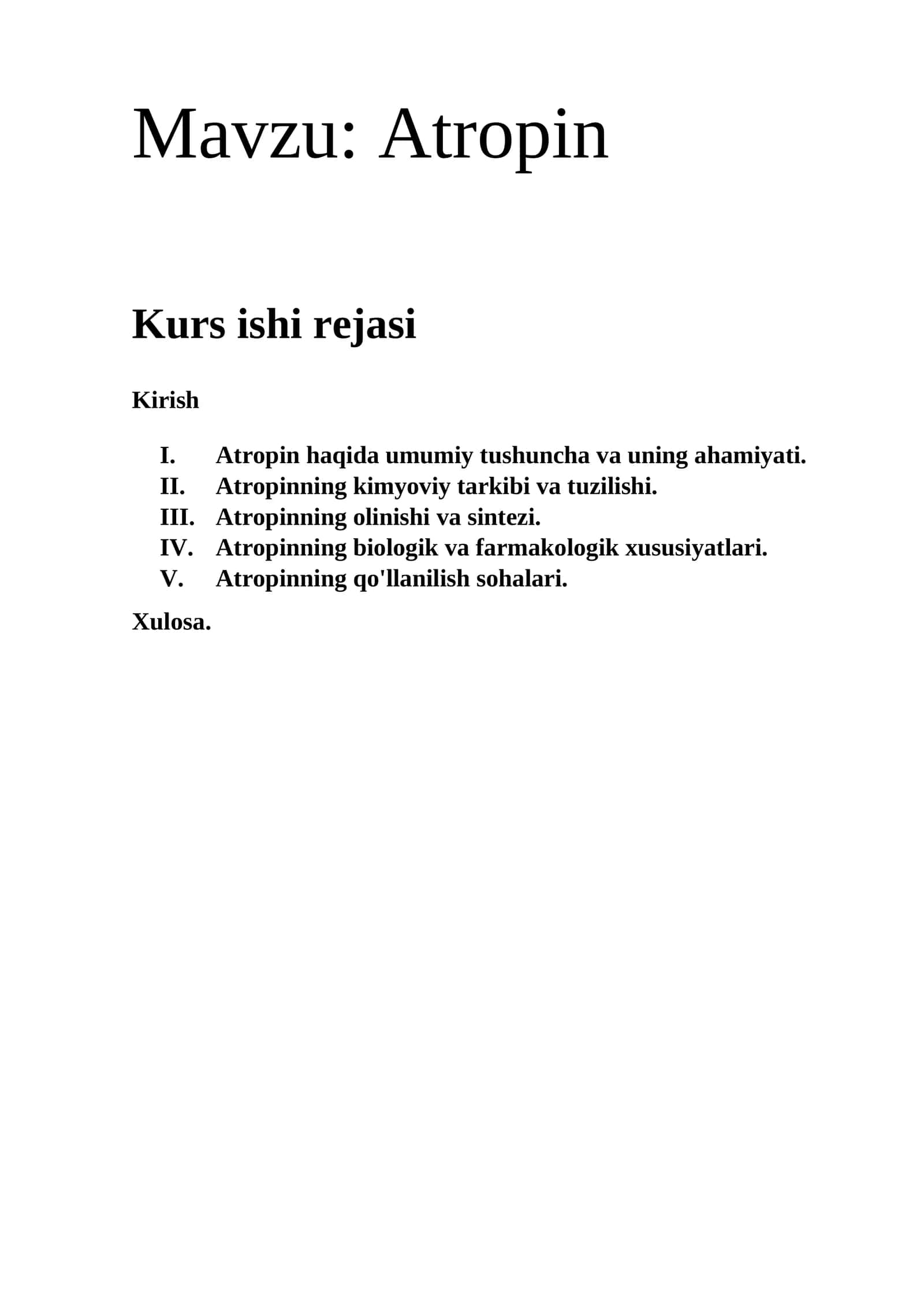 Atropin