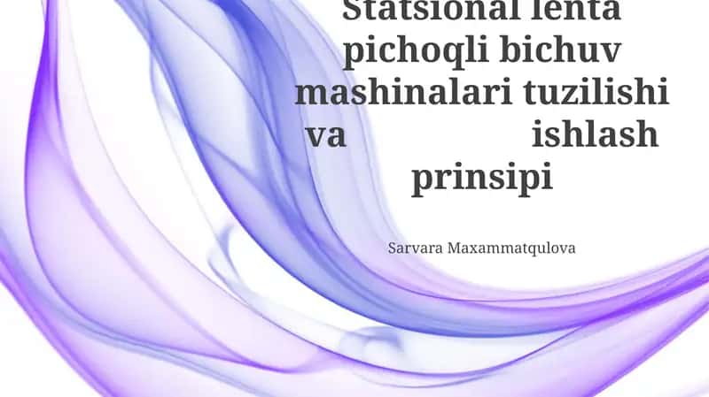 Statsionar Tasma Pichoq Kesish Mashinalari