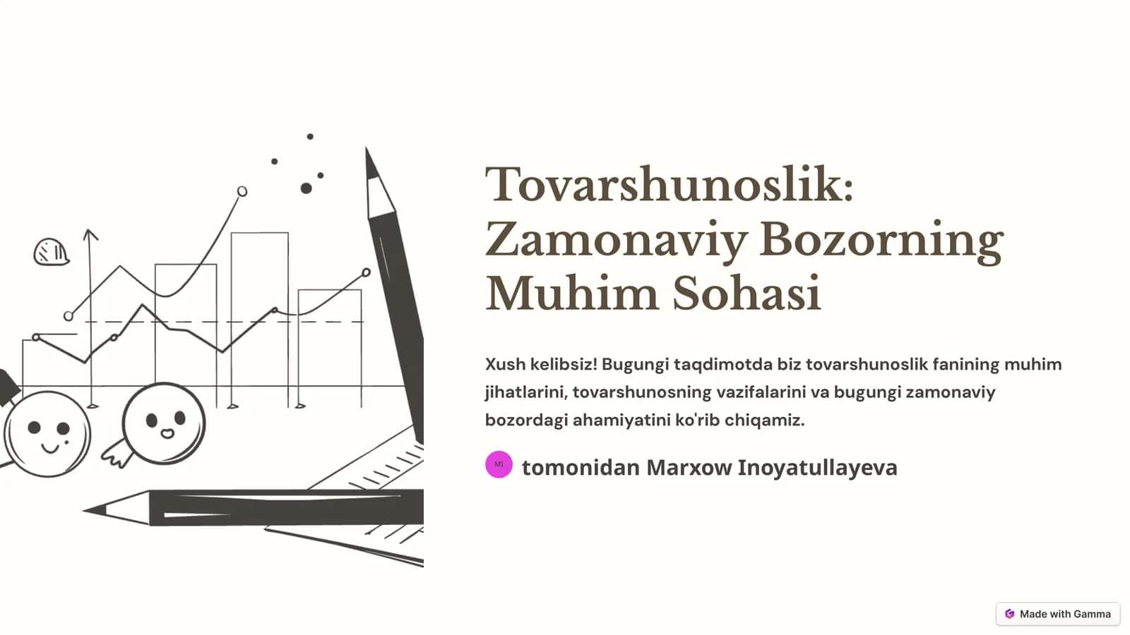 Zamonaviy Bozorning Muhim Sohasi