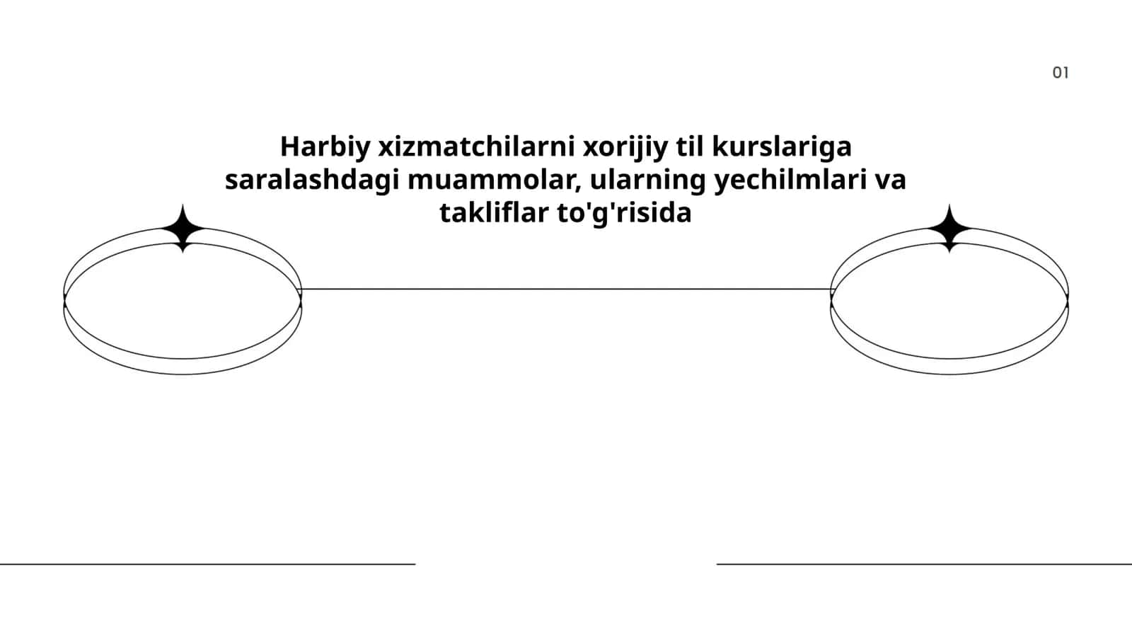 Harbiy xizmatchilarni xorijiy til kurslariga saralashdagi muammolar, ularning yechilmlari va takliflar to'g'risida