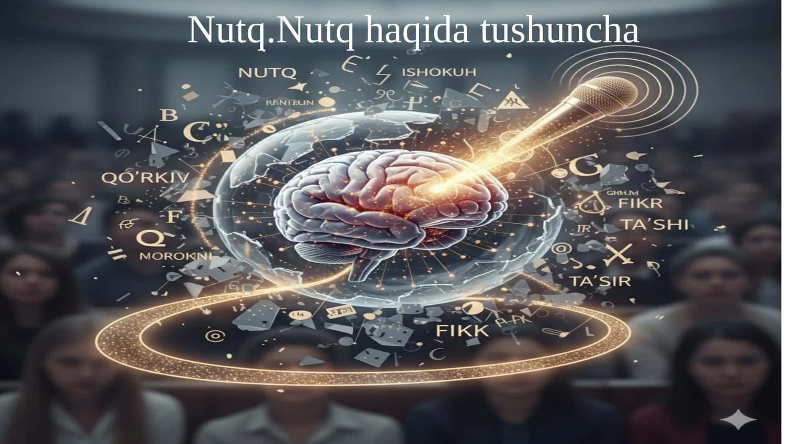Nutq.Nutq haqida tushuncha.