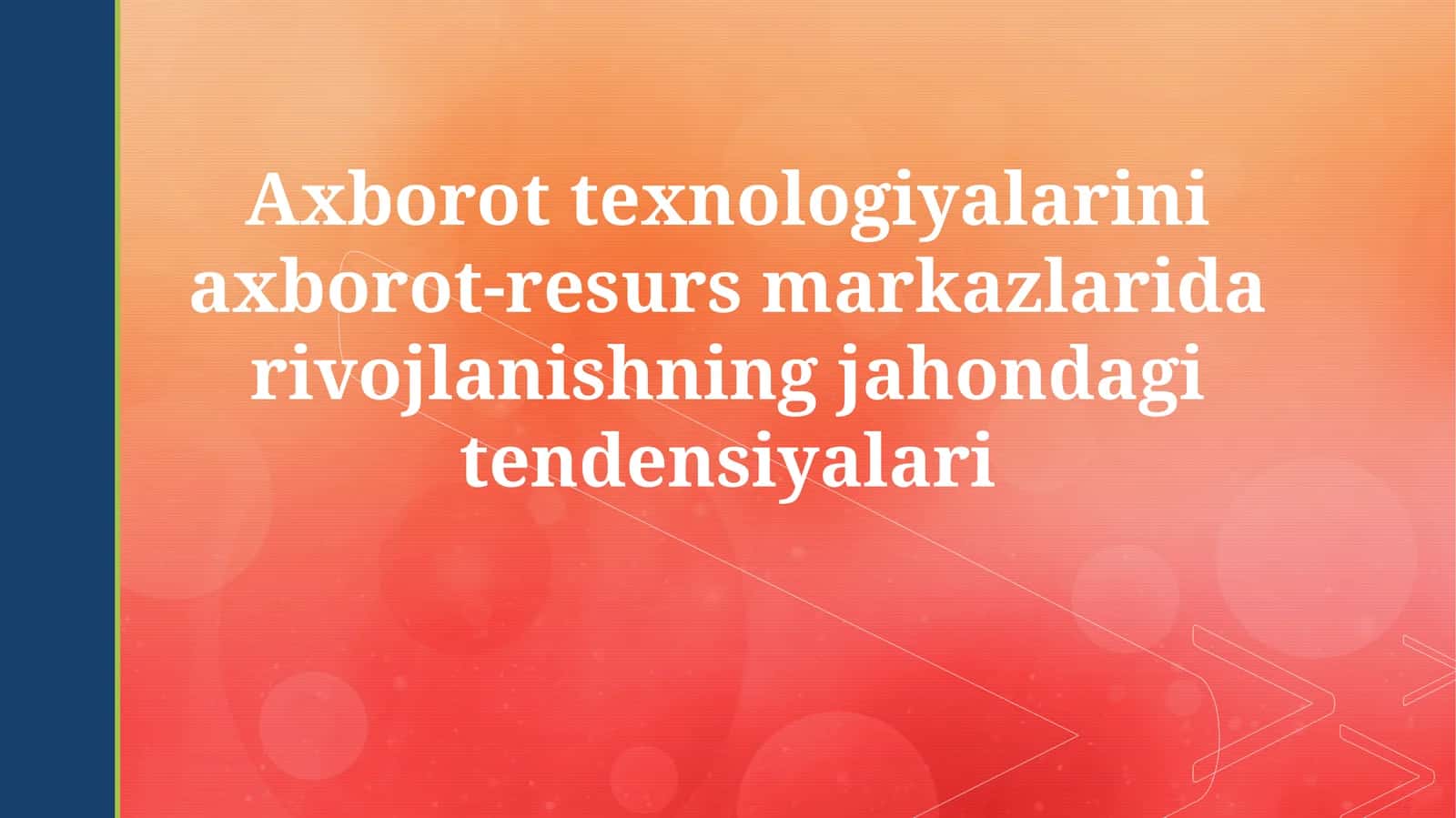 Mobil texnologiyalar va ulardan foydalanish
