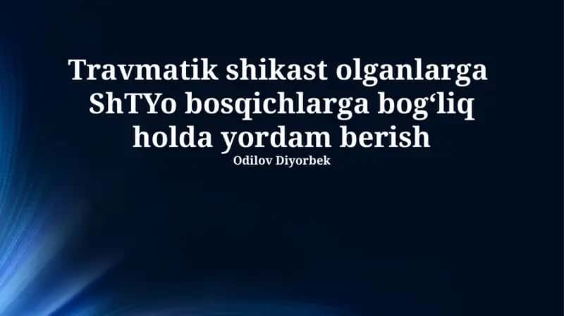 Shtyo bosqichlari bilan tanishish