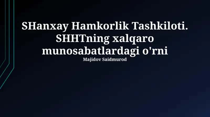 Шанхай ҳамкорлик ташкилоти