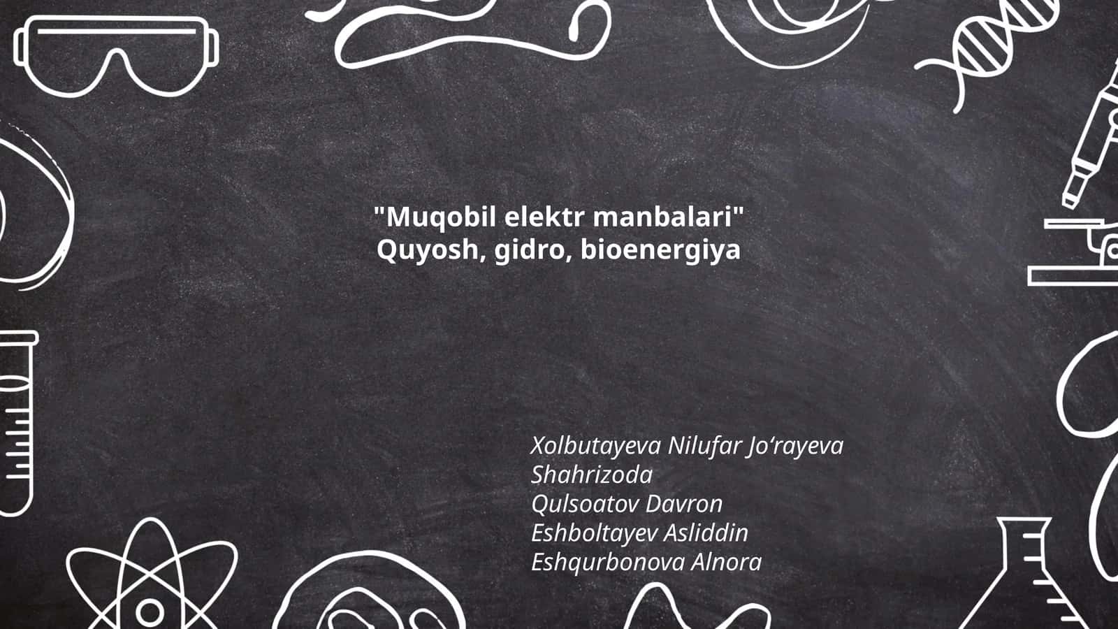 Muqobil elektr manbalari