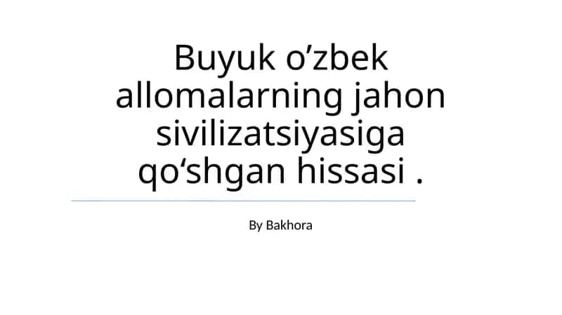 Sahih al-Buxoriy