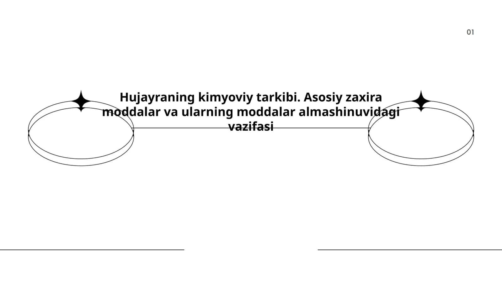Hujayraning kimyoviy tarkibi. Asosiy zaxira moddalar va ularning moddalar almashinuvidagi vazifasi