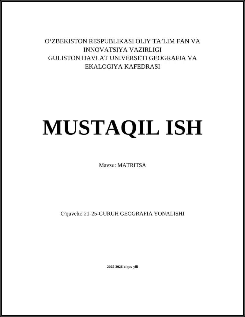 MATRITSA