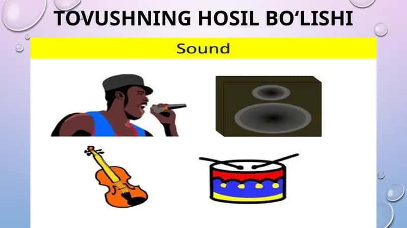 Tovushning hosil bo‘lishi