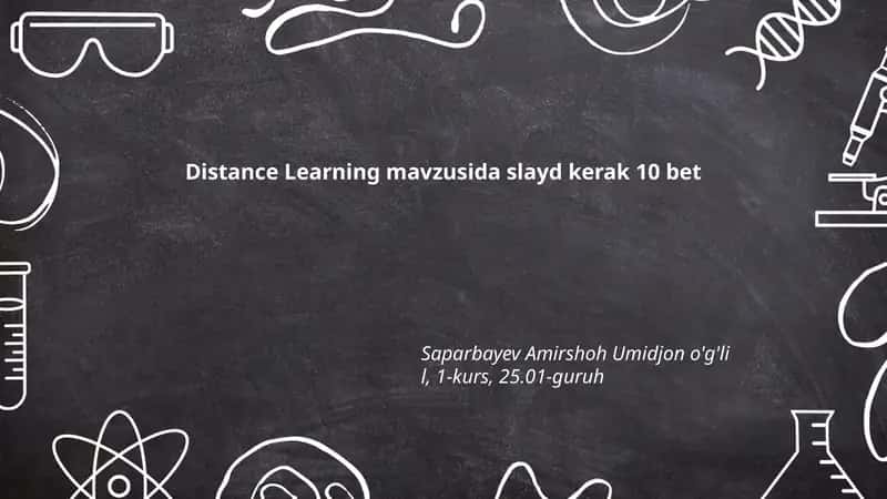 Distance Learning