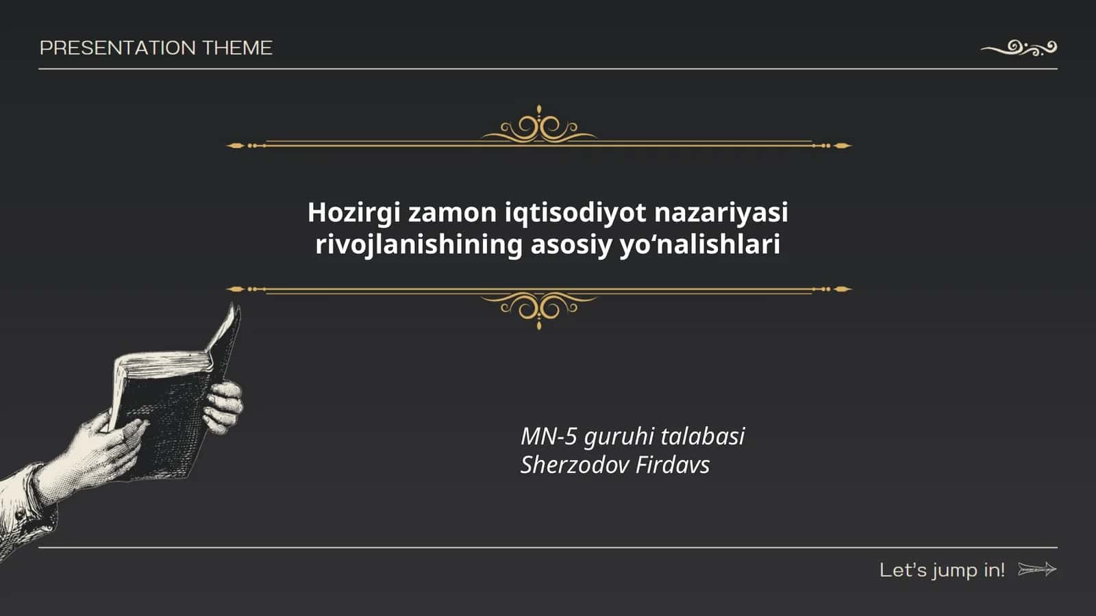 Hozirgi zamon iqtisodiyot nazariyasi rivojlanishining asosiy yo‘nalishlari
