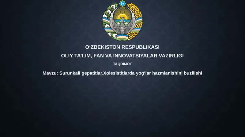 Surunkali gepatit va xolesistit: Etiologiya va Patogenez