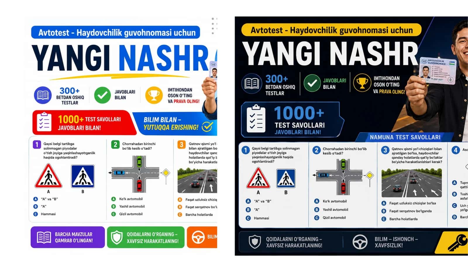YO'L HARAKATI QOIDALARI TEST