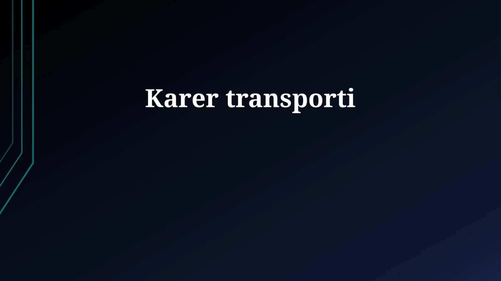 Karer transporti