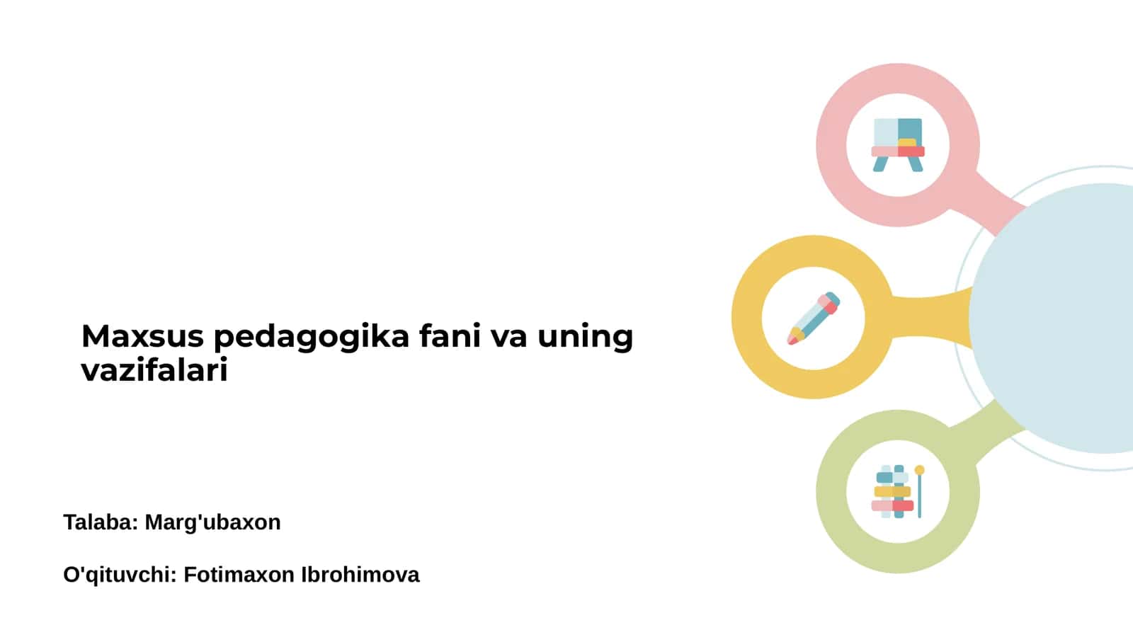 Maxsus pedagogika fani va uning vazifalari