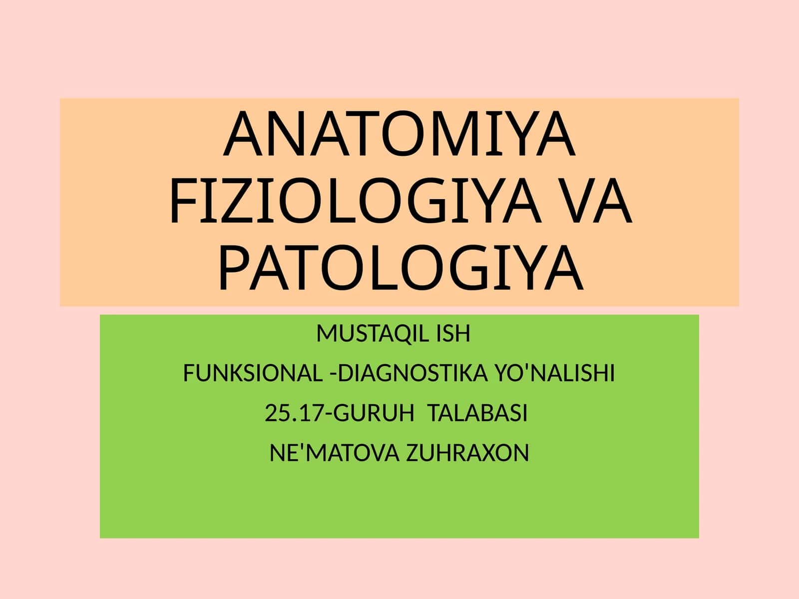 Funksional diagnostika usullari