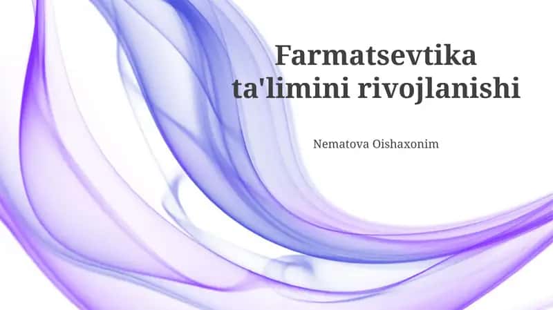 Farmasevtika Ta'limi