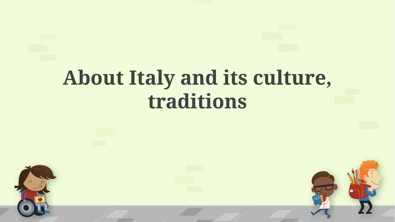 Italy's Geography and People