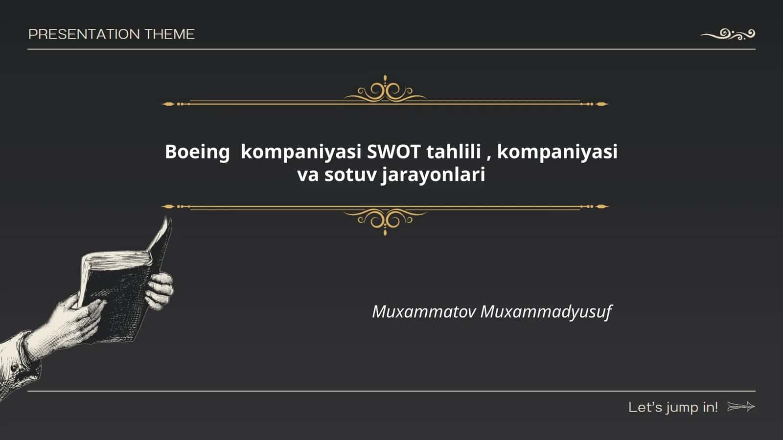 Boeing kompaniyasi SWOT tahlili, kompaniyasi va sotuv jarayonlari