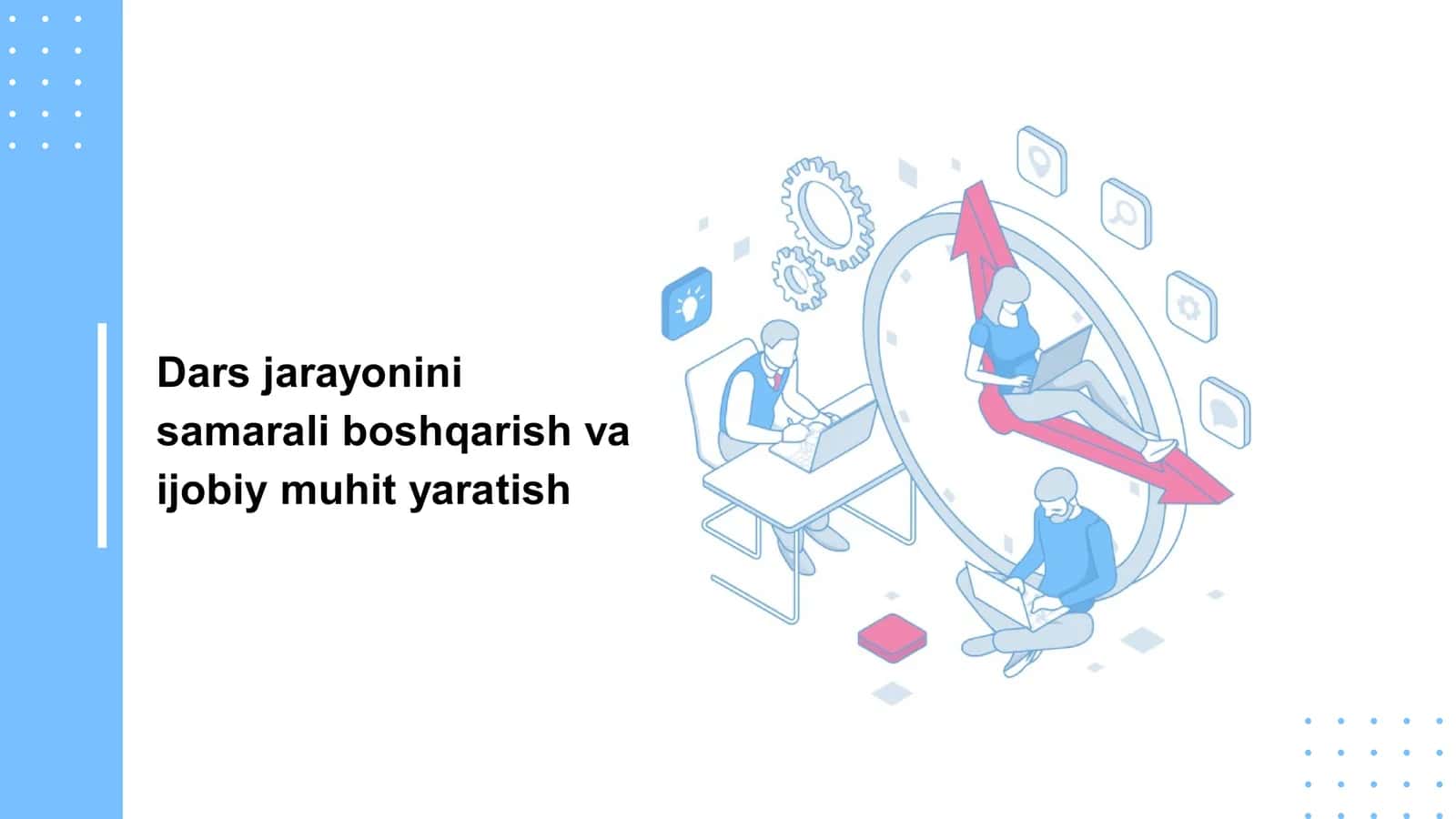 Dars jarayonini samarali boshqarish va ijobiy muhit yaratish
