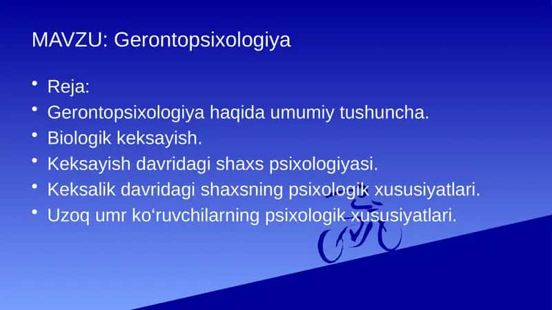 Gerontopsixologiya