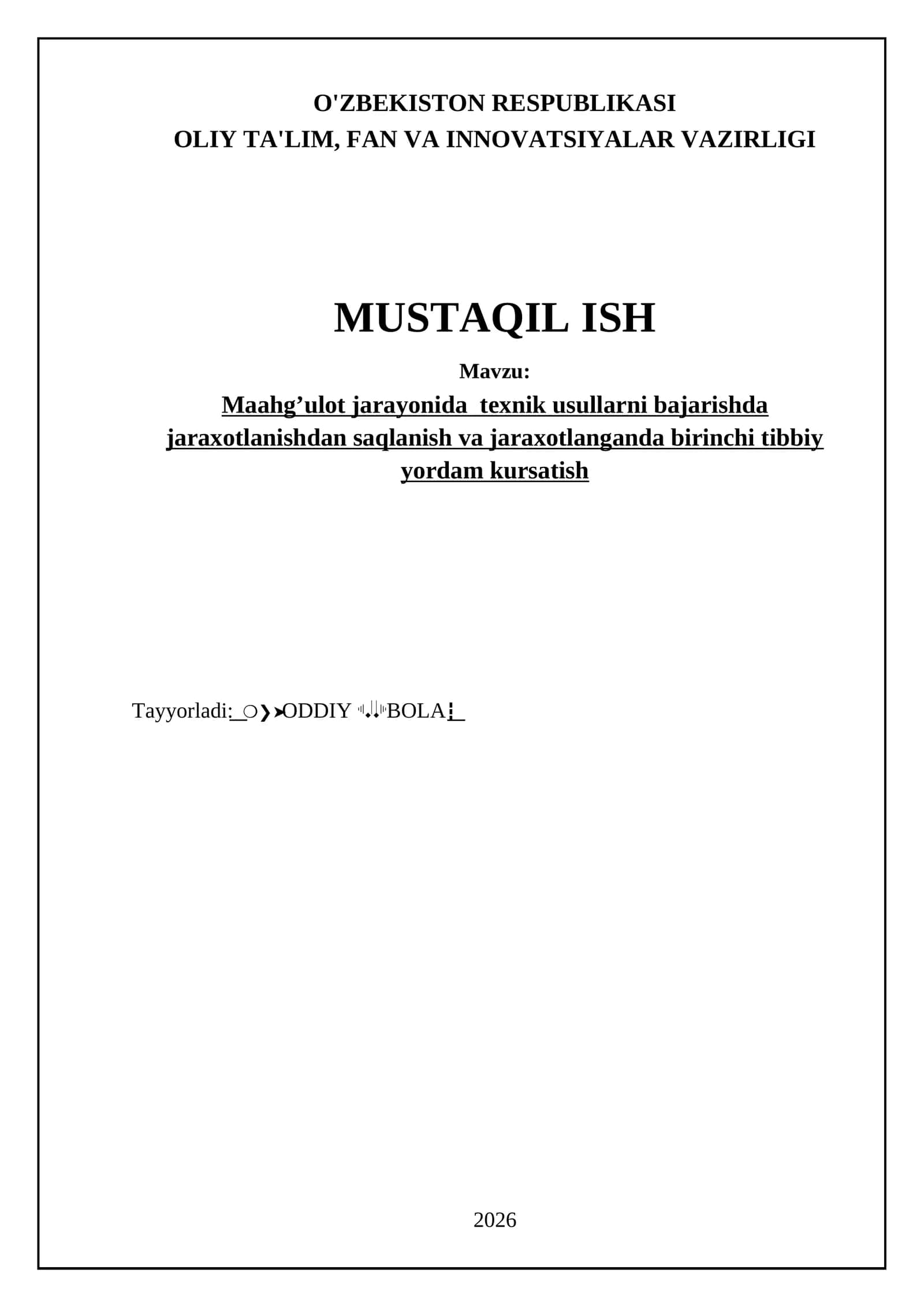 Sport, jismoniy tarbiya va boshqa amaliy mashg'ulotlar