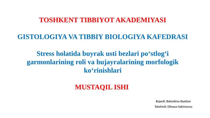 Buyrak usti bezlari