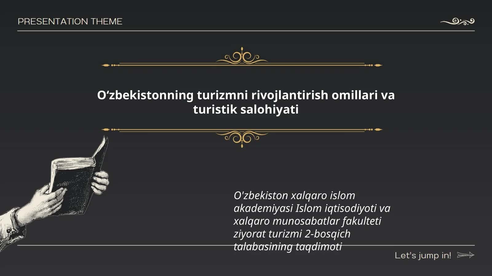 Ziyorat turizmi 2-bosqich talabasining taqdimoti
