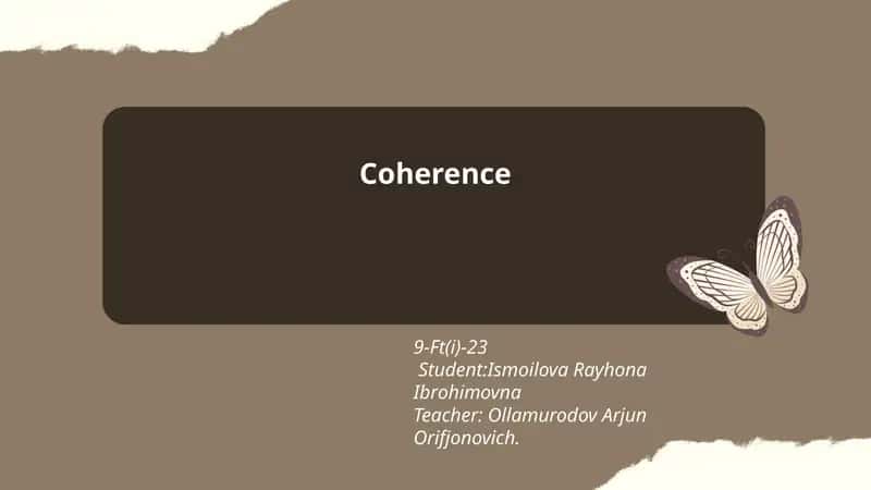 Coherence