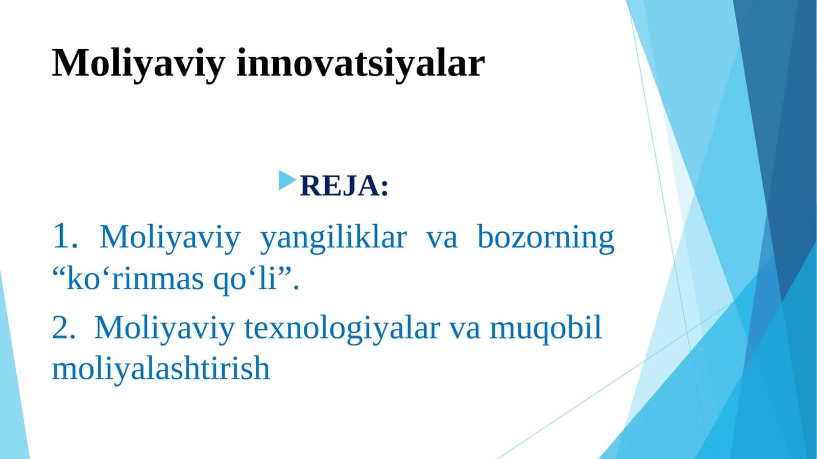 Moliyaviy innovatsiyalar