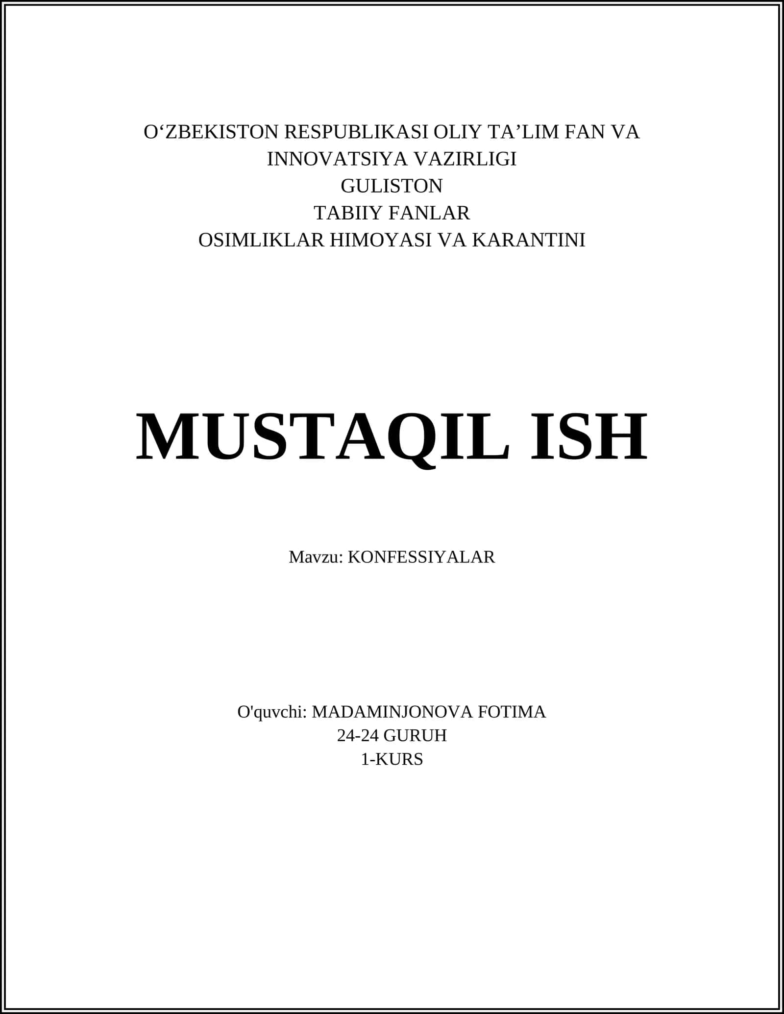 KONFESSIYALAR