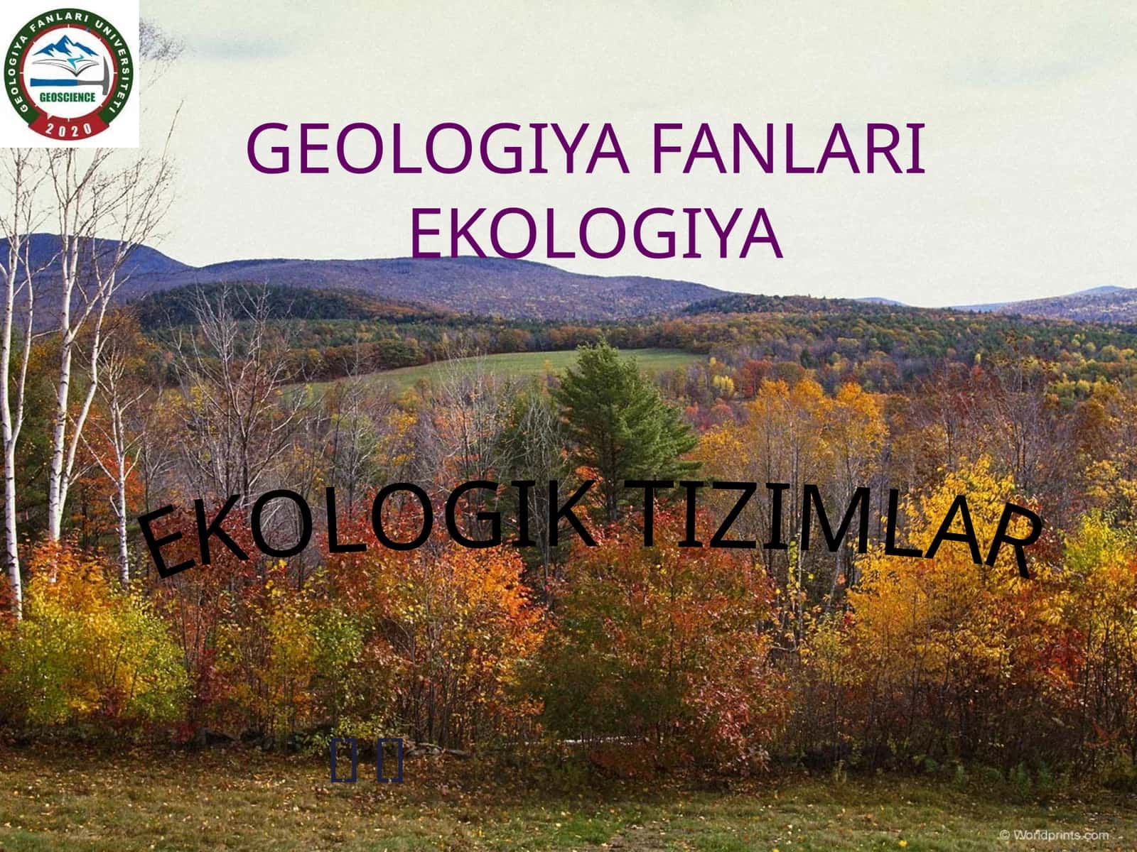 EKOLOGIK TIZIMLAR