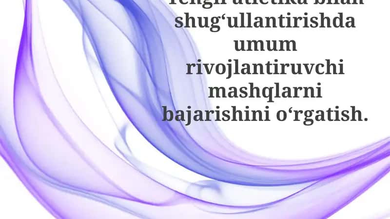 Mashqlarni bajarish texnikasi va xavfsizligi