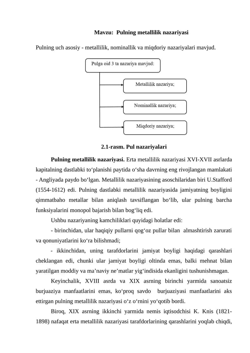 Pulning metallilik nazariyasi