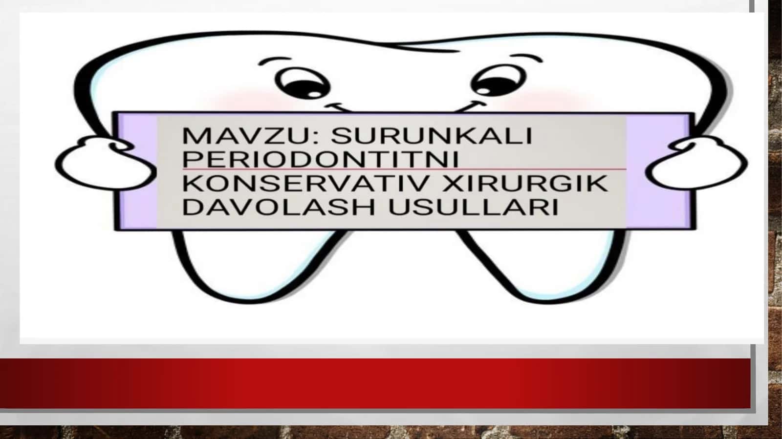 Surunkali periodontitni konservativ va hirurgik davolash