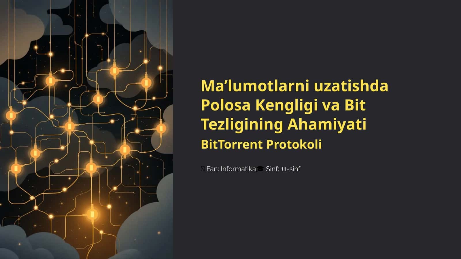 Ma’lumotlarni Uzatish Tushunchasi