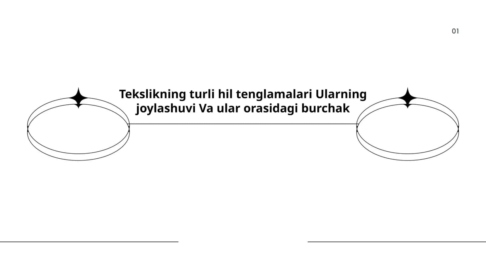 Tekslikning turli hil tenglamalari